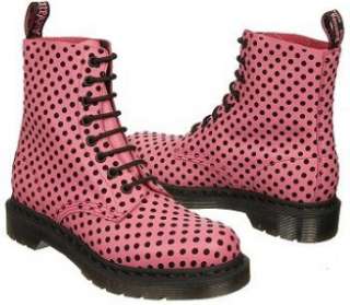     DR MARTENS Pascal Pink/Black 8 Eye Boots Womens Size US 9  