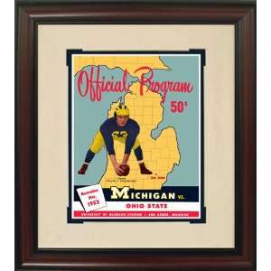  Historic Game Day Program Cover Art   MICHIGAN (H) VS OHIO STATE 