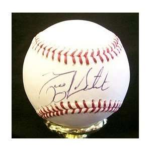  Miguel Batista Autographed Baseball   Sports Memorabilia 