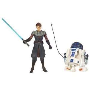  Star Wars The Clone Wars Anakin Skywalker and R2 D2 2 Pack 