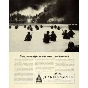  1944 Ad Jenkins Bros Valves Alloys Cast Steel Battlefront 