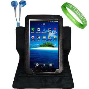   Galaxy Tablet + Blue Headphones and Vangoddy Live*Love*Laugh Wristband