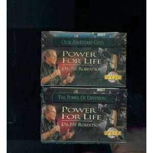  2 CASSETTE TAPES. AUDIO TAPES. DR PAT ROBERTSON. OUR AWESOME GOD 
