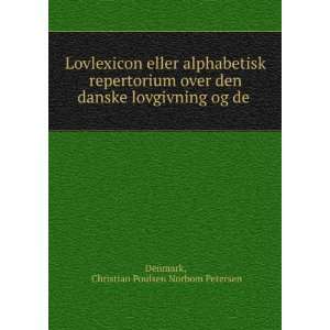   lovgivning og de . Christian Poulsen Norbom Petersen Denmark Books