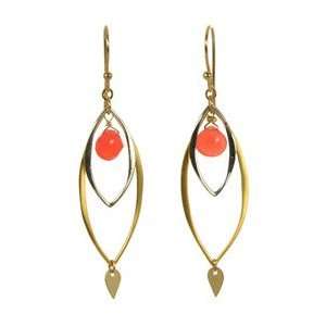  Watermelon Chalcedony Gold filled Earrings: Jewelry
