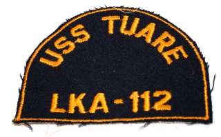   US Navy USS Tuare LKA 112 Attack Cargo Ship Cloth Patch NOS  