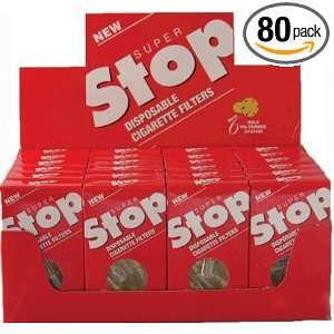  Super Stop Disposable Cigarette Filters   80 Packs: Health 