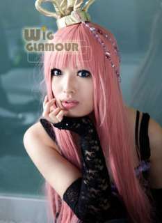 Vocaloid Megurine Luka Long Purplish Pink Cosplay Wigs  