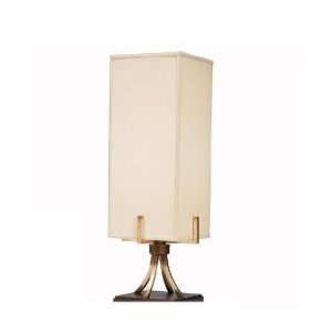   Silver Floor Lamp with Ivory Corduroy Square Soft Back Shade 70779