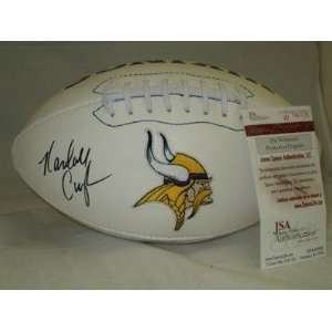 Randall Cunningham Autographed Ball   Vikings JSA   Autographed 