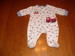 Carters 1 pc fireman outfit used Infant baby boy clothing clothes 3 