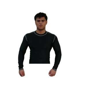  Rash Guard Color Black Full Sleeve Size 2XL: Sports 
