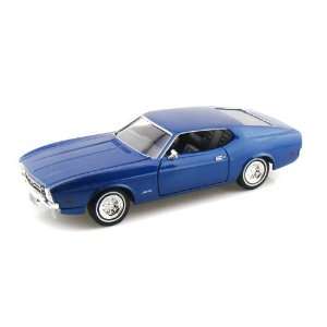  1971 Ford Mustang Sportsroof 1/24 Metallic Blue Toys 