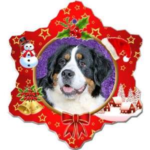  Bernese Mountain Dog Porcelain Holiday Ornament