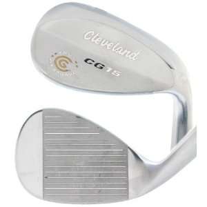 Cleveland Mens Cg15 Satin Chrome Tour Zip Groove Wedge Right Handed 