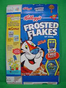 Simpsons Kelloggs Frosted Flakes with Watch Offer  