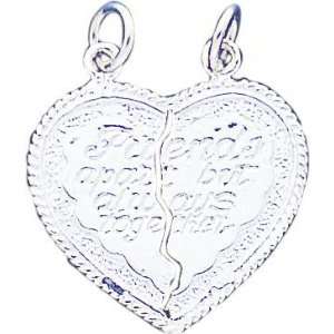   : Sterling Silver Friends Always Together Charm & 18 Chain: Jewelry