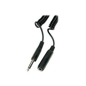  Steren 255 195 Coiled 1/4 Stereo Headphone Extension Cable 