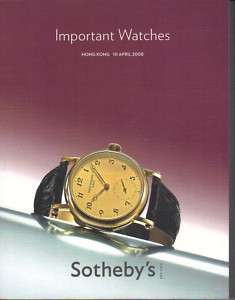 SOTHEBYS Cartier IWC Piguet Breguet Muller Patek Watch  