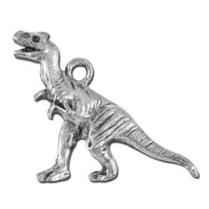   28mm Antique Silver Tyrannosaurus Pewter Charn Arts, Crafts & Sewing