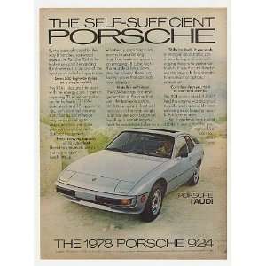  1978 Porsche 924 Self Sufficient Print Ad