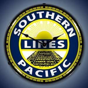  Southern Pacific Lines Railroad Lighted Wall Clock