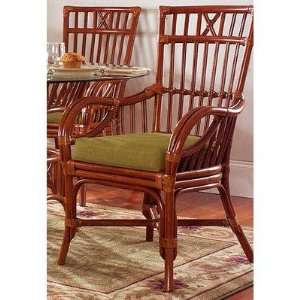 South Sea Rattan 1921 1900 Coco Bay Dining Side Chair Fabric Color 