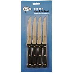Chef Aid Set Of 4 Steak Knives 