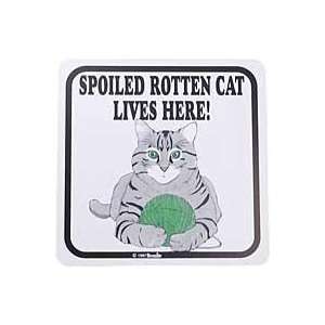 Spoiled Rotten Cat Sign:  Home & Kitchen