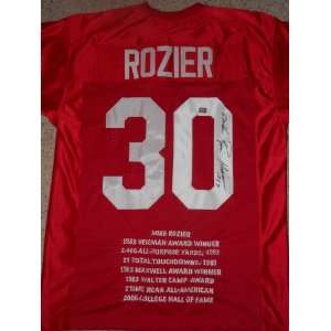 Mike Rozier signed autographed Authentic stat jersey Nebraska:  