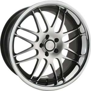 Concept One RS 8 19x8.5 Machined Black Wheel / Rim 5x112 with a 47mm 