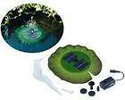 New Solar Powered Floating Lily Pond Fountain w LED  