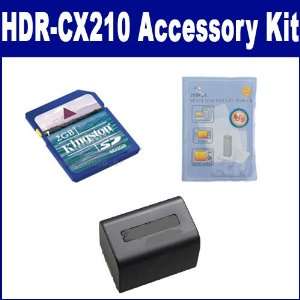  Sony HDR CX210 Camcorder Accessory Kit includes: ZELCKSG 