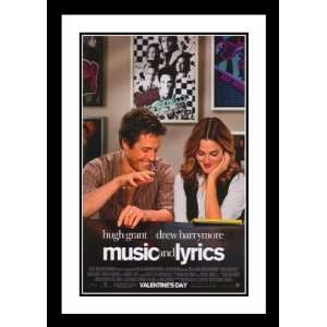  Music and Lyrics Framed and Double Matted 32x45 Movie 