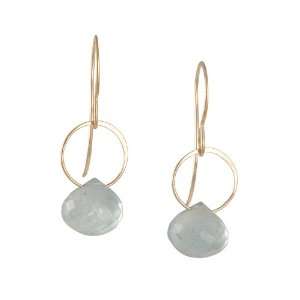  MELISSA JOY MANNING  Onion Aquamarine Briolette Earrings 