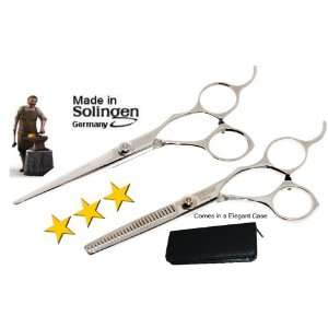 ELEGANT SOLINGEN Professional Hairdressing Scissors & Thinner Set 