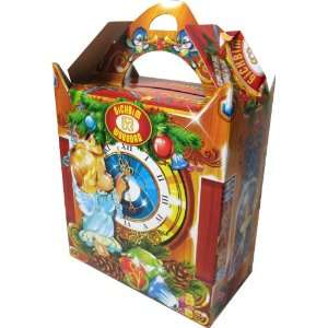New Year Sweet Gift Box of Assorted Candy Christmas Clock 15.87oz 