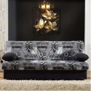   Reno Sofa Sleeper Storage Rainbow Black   Sofa Bed Furniture & Decor
