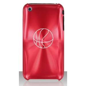 com Apple iPhone 3G 3GS Red C253 Aluminum Metal Back Case Basketball 