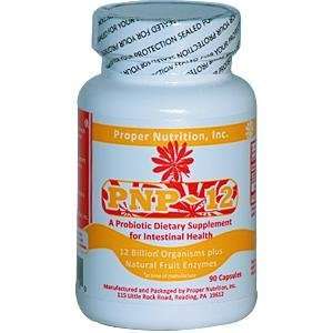 PNP 12, A Probiotic Dietary Supplement for Intestinal Health, 90 Capsu