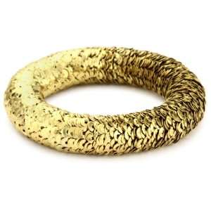  Shashi Yellow Gold Plated Eclipse Bracelet: Jewelry