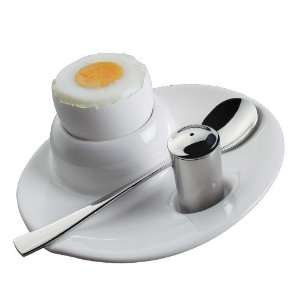  Egg Cup Set, w/ Spoon and Salt Shaker