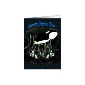  Happy Earth Day, Orca, Killer Whale Card Health 