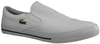 New Lacoste Lindon Slip On Mens Shoes US 13 EU 47 White  