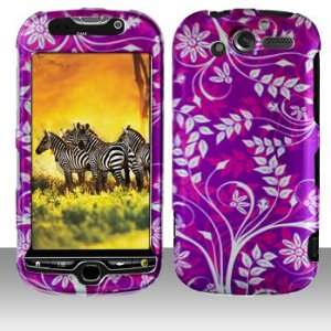  Purple Silver Vine Leaf Snap on Design Case Hard Case Skin 