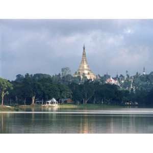  Gold Spire and Roof of the Shwe Dagon Pagoda Premium 