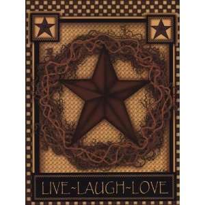    Carrie Knoff   Live, Laugh, Love Star Canvas