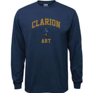  Clarion Golden Eagles Navy Youth Art Arch Long Sleeve T 