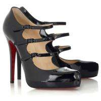 Most WANTED, SOLD OUT CHRISTIAN LOUBOUTIN LILLIAN Triple Buckle Pumps 