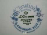 This Christina Bavarian Blue, Seltmann Weidan, saucer is in excellent 